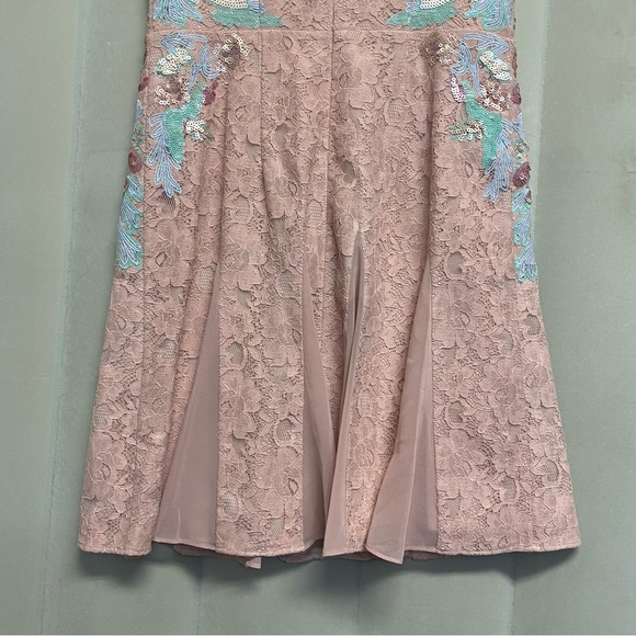 BCBG Max Azria Women’s Vanessa Dress Size 2 Lace Sequin Mini Fairy Whimsical - Picture 10 of 13